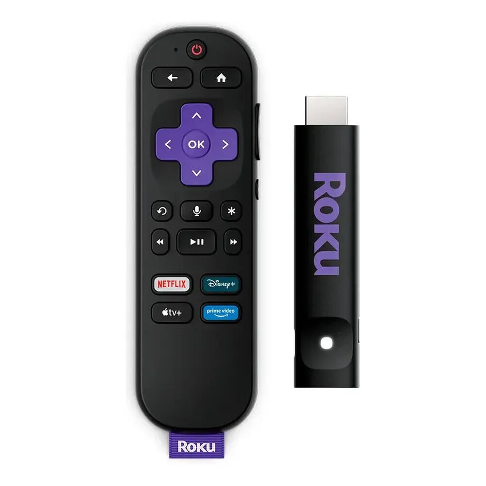 Roku Streaming Stick 2025 Para Tv Hd/fhd Controle Por Voz Preto De Voz 3ª geração 3840BR