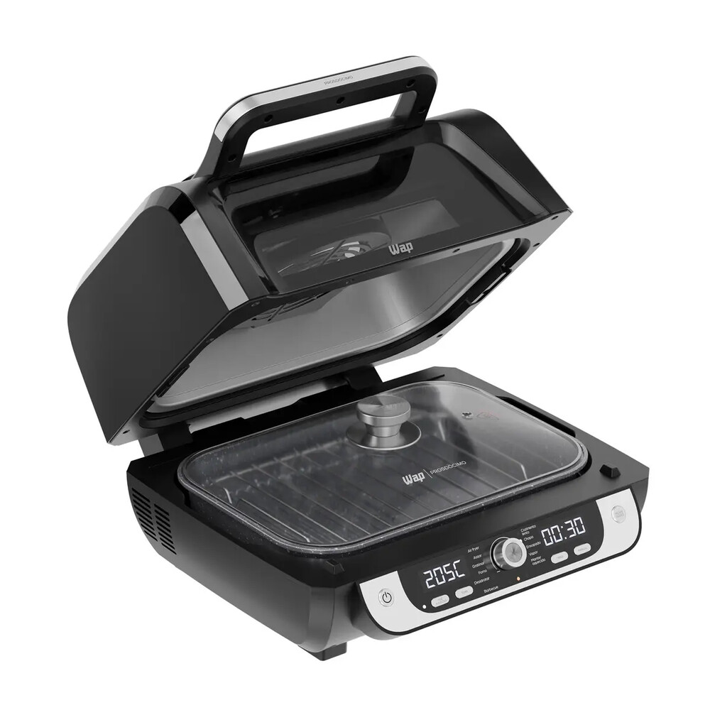 Fritadeira Elétrica Air Fryer WAP Barbecue com Painel Digital e 12 Funções 220V