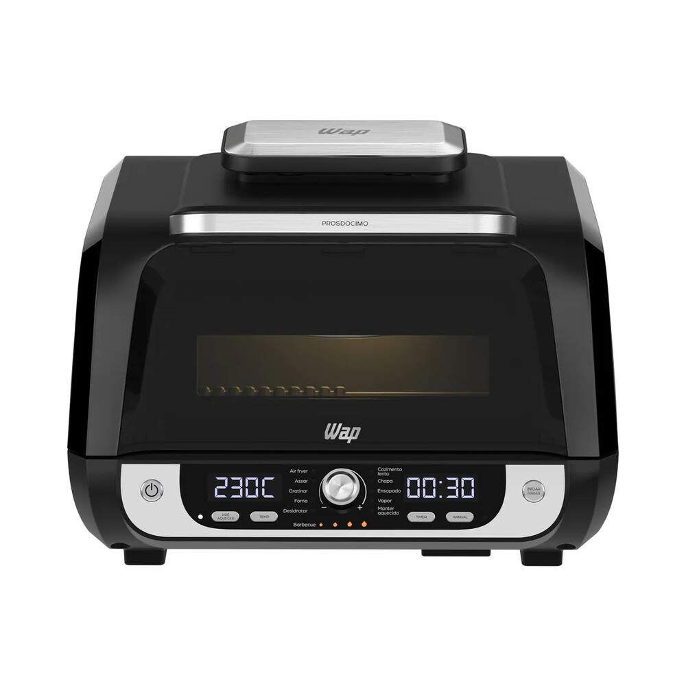 Fritadeira Elétrica Air Fryer WAP Barbecue com Painel Digital e 12 Funções 220V