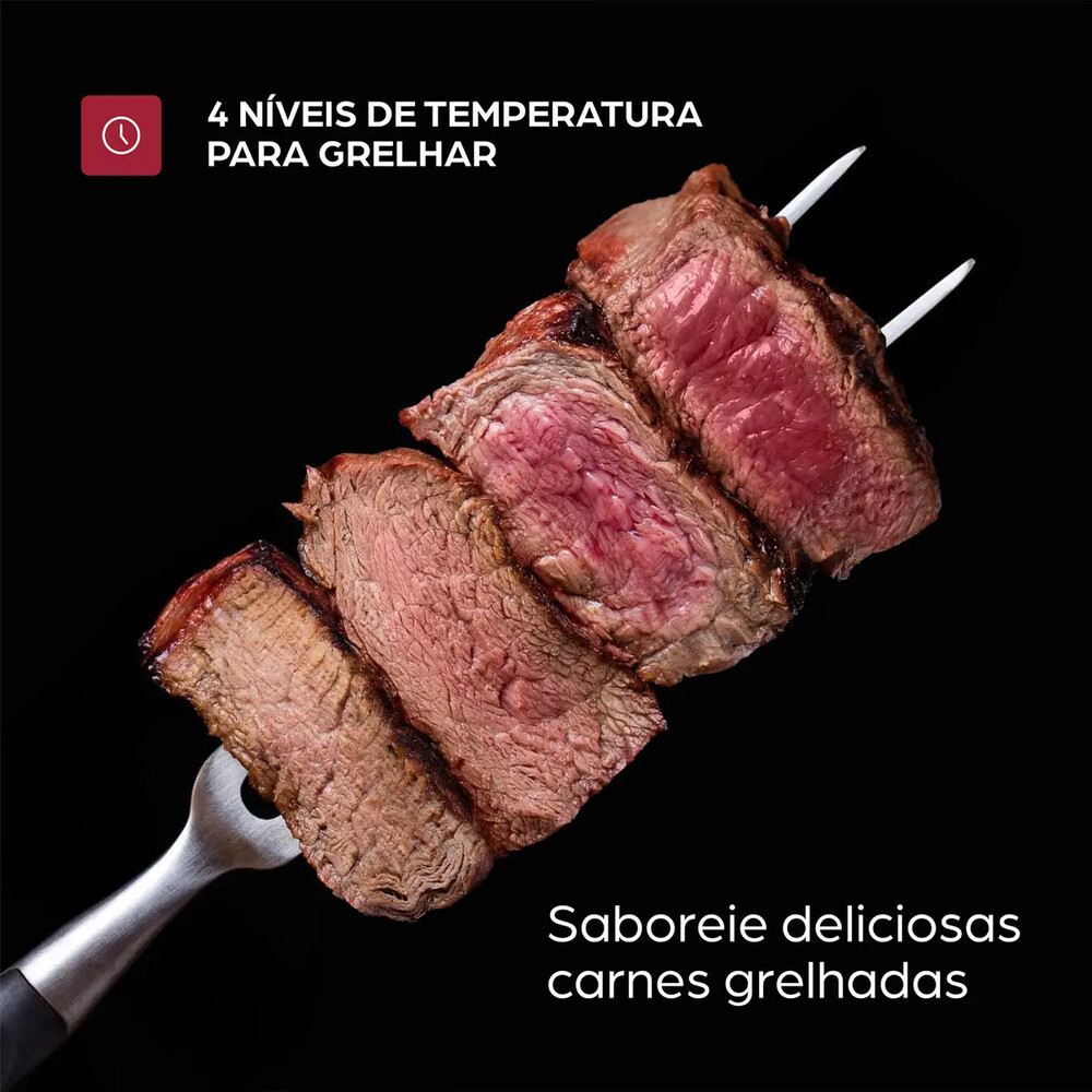 Fritadeira Elétrica Air Fryer WAP Barbecue com Painel Digital e 12 Funções 220V