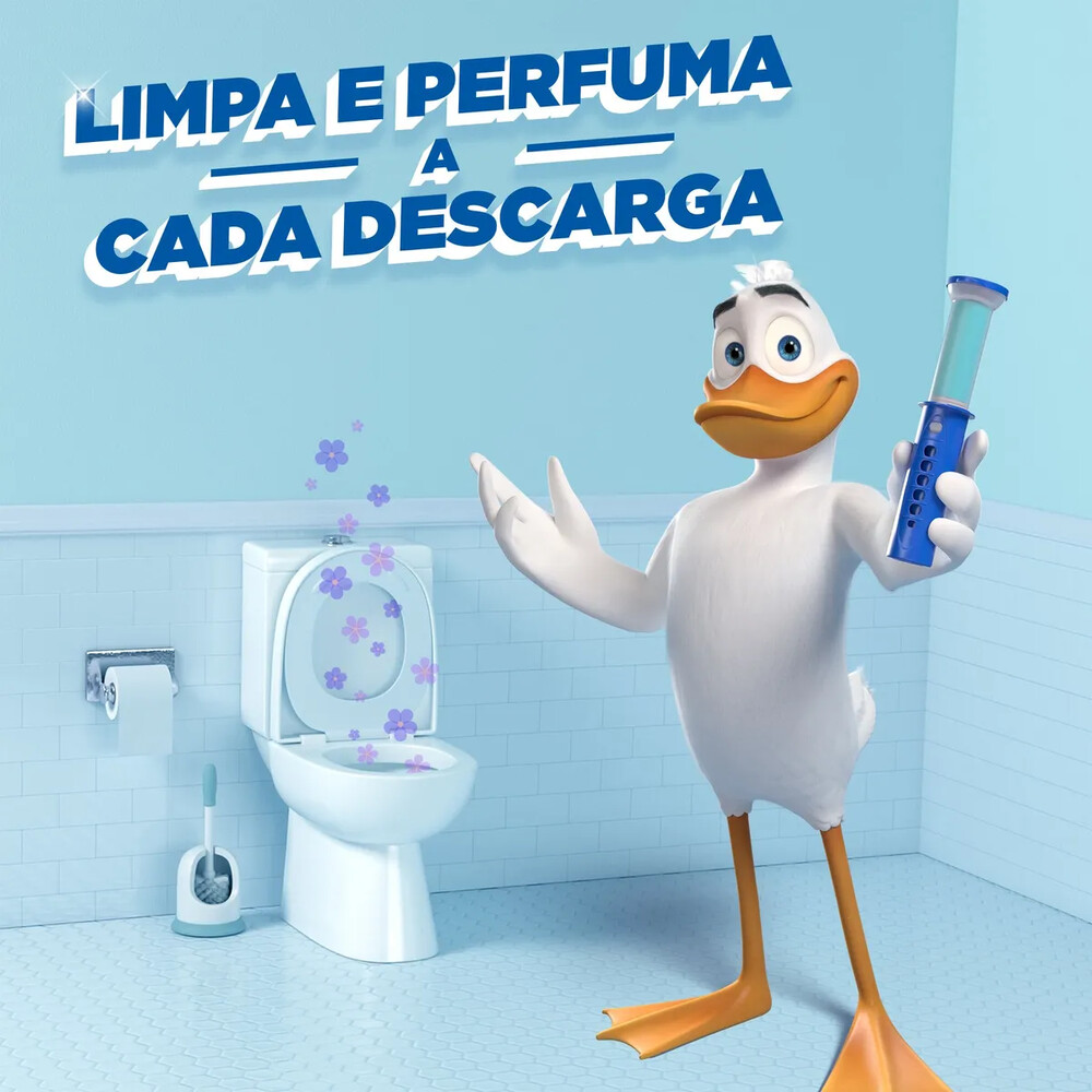 Desodorizador de Vaso Sanitario Pato Gel Adesivo 2 Refis Marine 12 Discos