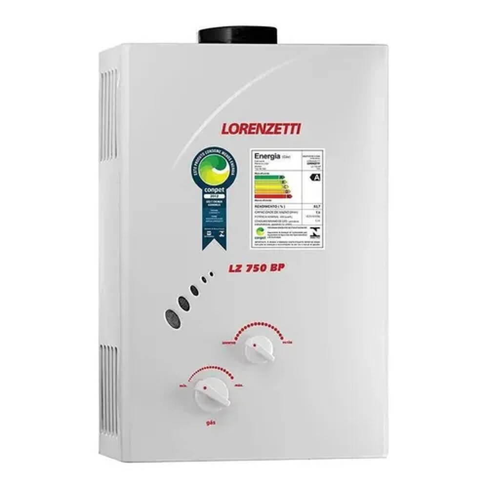 Aquecedor De Água a Gás - Lorenzetti LZ750BP Glp Vazão 7,0L